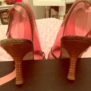 Nina Snakeskin Dress Sandals